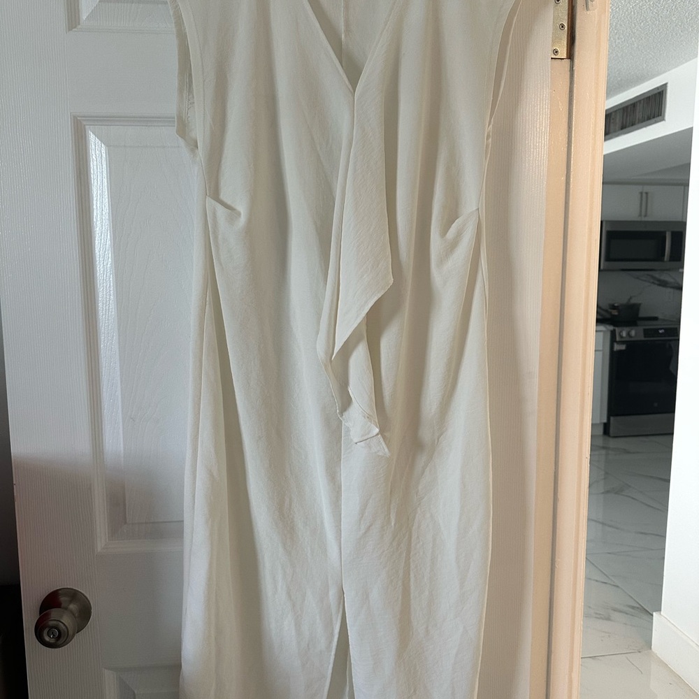 Zara White Sleeveless Dress
